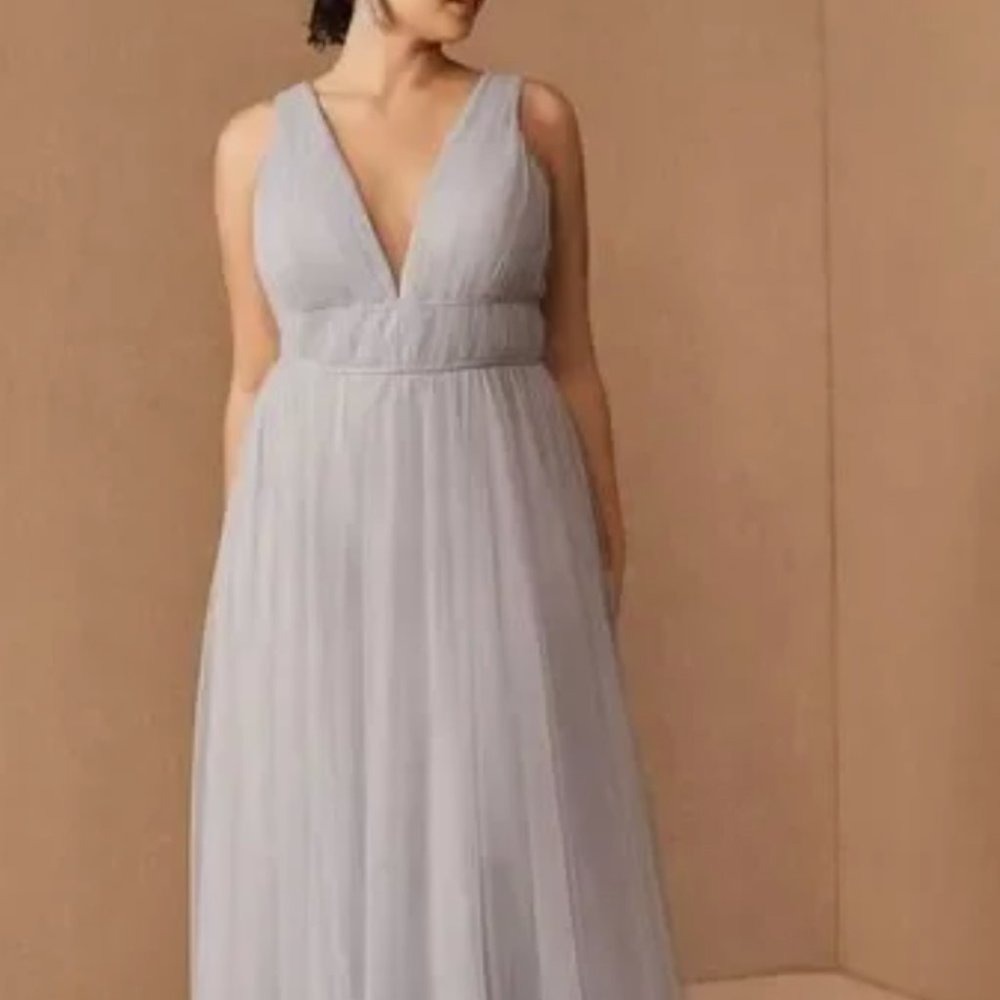 BHLDN Jenny Yoo Sarita Bridesmaid Dress Blue Size 19 NWT